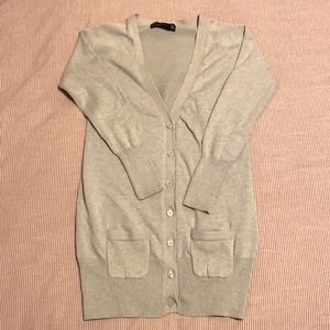 Zara tan button up cardigan size MEDIUM